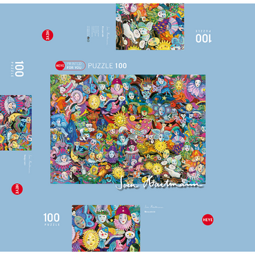 Masquerade - Sven Hartmann 100 Jigsaw Puzzle box 3D Modell