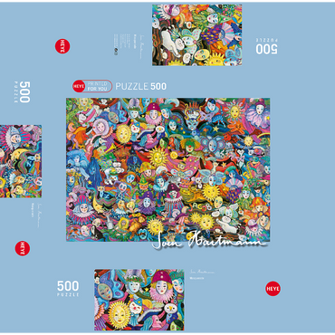 Masquerade - Sven Hartmann 500 Jigsaw Puzzle box 3D Modell