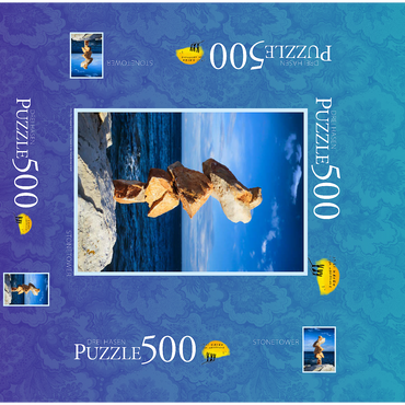 Stone tower 500 Jigsaw Puzzle box 3D Modell