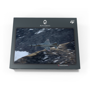 Northrop F-5E Tiger II - through the Alps 100 Jigsaw Puzzle box view1