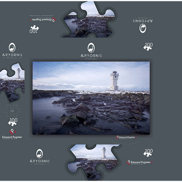 Akranes 100 Jigsaw Puzzle box 3D Modell