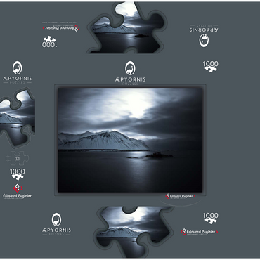 View from Borgarnes, Epic Version 1000 Jigsaw Puzzle box 3D Modell