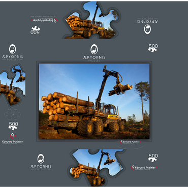 PONSSE Buffalo 500 Jigsaw Puzzle box 3D Modell