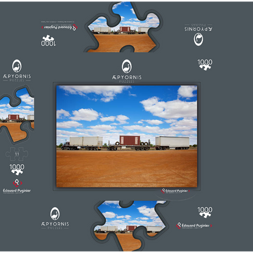 Road Train 1000 Jigsaw Puzzle box 3D Modell