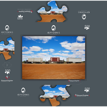 Road Train 500 Jigsaw Puzzle box 3D Modell