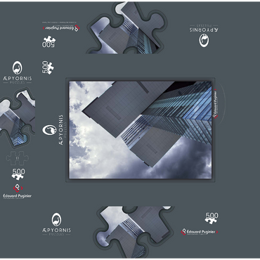 The Rheinauhafen - Crane House Pandion Vista 500 Jigsaw Puzzle box 3D Modell