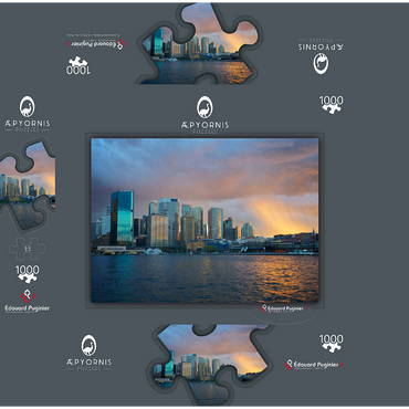 Sydney's lights 1000 Jigsaw Puzzle box 3D Modell