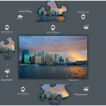 Sydneys lights 100 Jigsaw Puzzle box 3D Modell