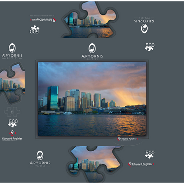 Sydneys lights 500 Jigsaw Puzzle box 3D Modell