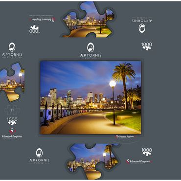 Sydney's evening 1000 Jigsaw Puzzle box 3D Modell