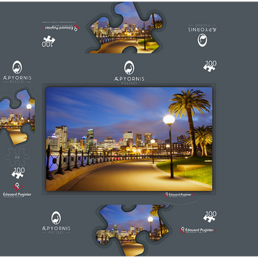 Sydneys evening 100 Jigsaw Puzzle box 3D Modell