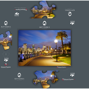 Sydneys evening 500 Jigsaw Puzzle box 3D Modell