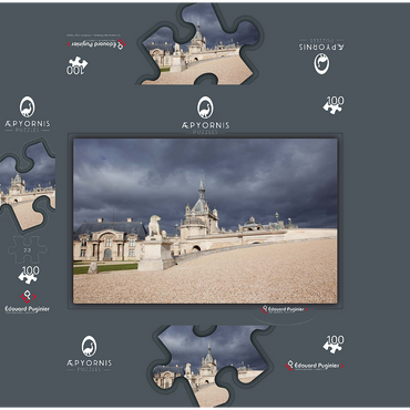 Chantilly Castel 100 Jigsaw Puzzle box 3D Modell
