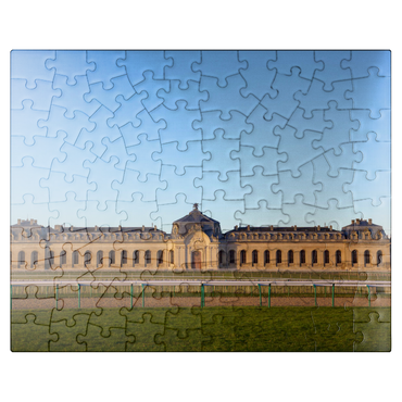 puzzleplate Chantilly Castel horse track building 100 Jigsaw Puzzle