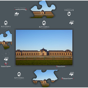 Chantilly Castel horse track building 100 Jigsaw Puzzle box 3D Modell