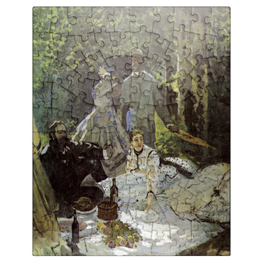 puzzleplate Claude Monets Luncheon on the Grass 1865-1866 100 Jigsaw Puzzle