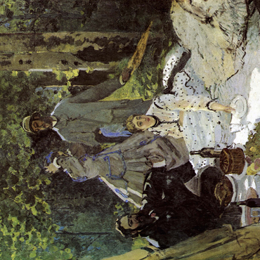 Claude Monets Luncheon on the Grass 1865-1866 500 Jigsaw Puzzle 3D Modell