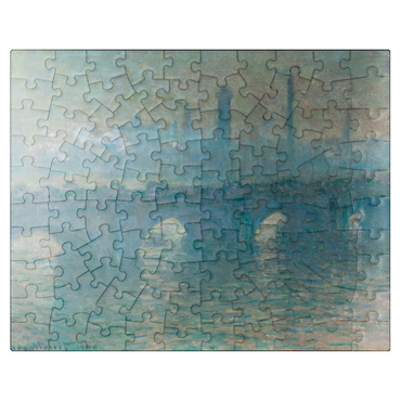puzzleplate Waterloo Bridge Gray Weather 1900 by Claude Monet 100 Jigsaw Puzzle