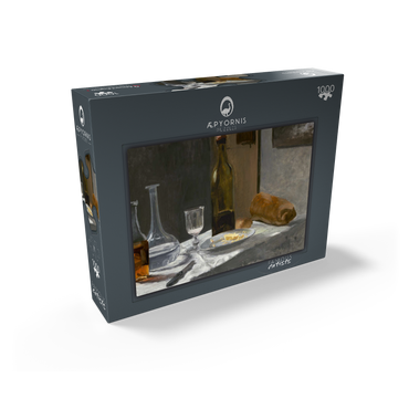 Still Life with Bottle, Carafe, Bread, and Wine (1862 -1863) by Claude Monet 1000 Jigsaw Puzzle box view1