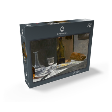 Still Life with Bottle Carafe Bread and Wine 1862 -1863 by Claude Monet 100 Jigsaw Puzzle box view1