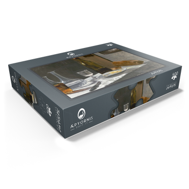 Still Life with Bottle Carafe Bread and Wine 1862 -1863 by Claude Monet 500 Jigsaw Puzzle box view1