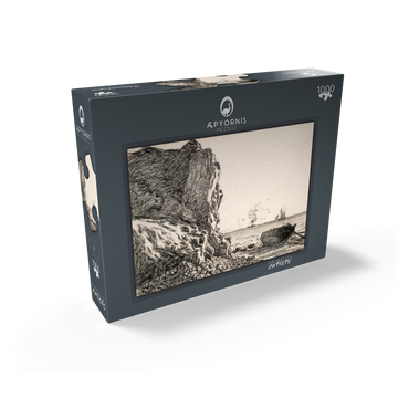 Cliffs and Sea, Sainte-Adresse (1864) by Claude Monet 1000 Jigsaw Puzzle box view1