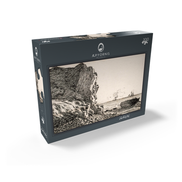 Cliffs and Sea Sainte-Adresse 1864 by Claude Monet 100 Jigsaw Puzzle box view1