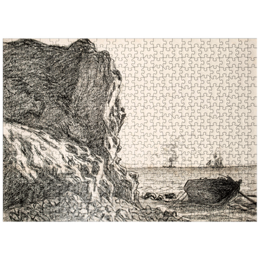 puzzleplate Cliffs and Sea Sainte-Adresse 1864 by Claude Monet 500 Jigsaw Puzzle
