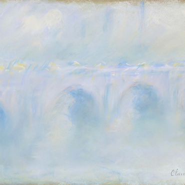 Waterloo Bridge 1901 by Claude Monet 500 Jigsaw Puzzle 3D Modell