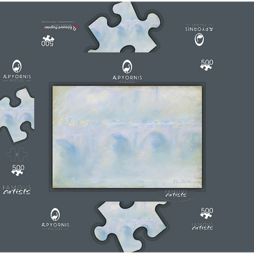 Waterloo Bridge 1901 by Claude Monet 500 Jigsaw Puzzle box 3D Modell