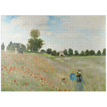 puzzleplate Claude Monet's The Poppy Field near Argenteuil (1873) 1000 Jigsaw Puzzle
