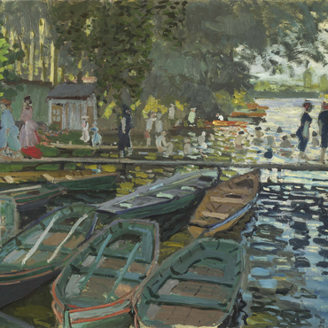 Claude Monet's Bathers at La Grenouillère (1896) 1000 Jigsaw Puzzle 3D Modell