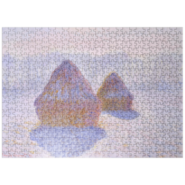 puzzleplate Haystacks Effect of Snow and Sun 1891 by Claude Monet 500 Jigsaw Puzzle
