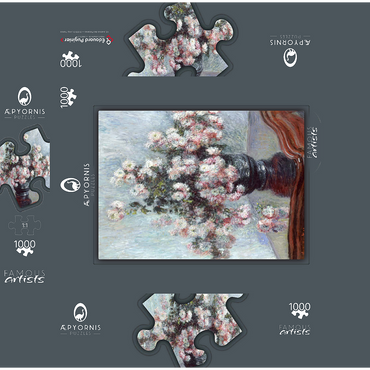 Chrysanthemums (1882) by Claude Monet 1000 Jigsaw Puzzle box 3D Modell