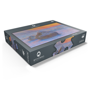 Stacks of Wheat Sunset Snow Effect 1890-1891 by Claude Monet 100 Jigsaw Puzzle box view1