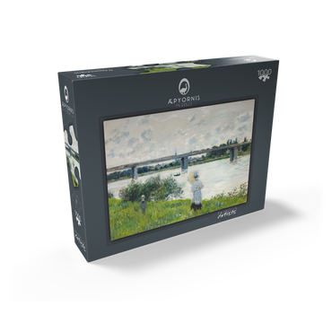 Claude Monet's The Promenade with the Railroad Bridge, Argenteuil (1874) 1000 Jigsaw Puzzle box view1