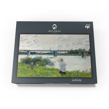 Claude Monets The Promenade with the Railroad Bridge Argenteuil 1874 100 Jigsaw Puzzle box view1