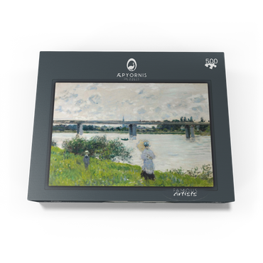 Claude Monets The Promenade with the Railroad Bridge Argenteuil 1874 500 Jigsaw Puzzle box view1