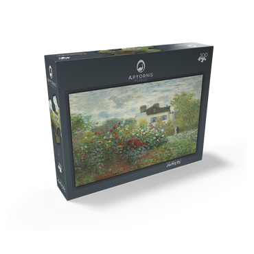 The Artists Garden in Argenteuil A Corner of the Garden with Dahlias 1873 by Claude Monet 100 Jigsaw Puzzle box view1