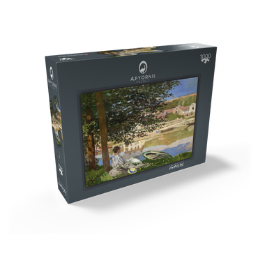 On the Bank of the Seine, Bennecourt (1868) by Claude Monet 1000 Jigsaw Puzzle box view1