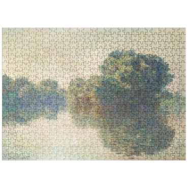 puzzleplate The Seine at Giverny 1897 by Claude Monet 500 Jigsaw Puzzle