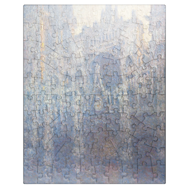 puzzleplate The Portal of Rouen Cathedral in Morning Light 1894 by Claude Monet 100 Jigsaw Puzzle