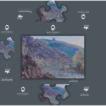 The Petite Creuse River 1889 by Claude Monet 500 Jigsaw Puzzle box 3D Modell