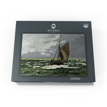 Claude Monets Seascape Storm 1866 500 Jigsaw Puzzle box view1