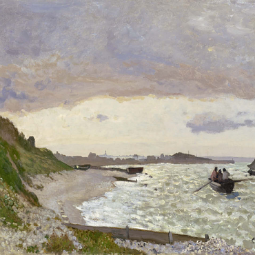 Claude Monets The Seashore at Sainte-Adresse 1864 100 Jigsaw Puzzle 3D Modell