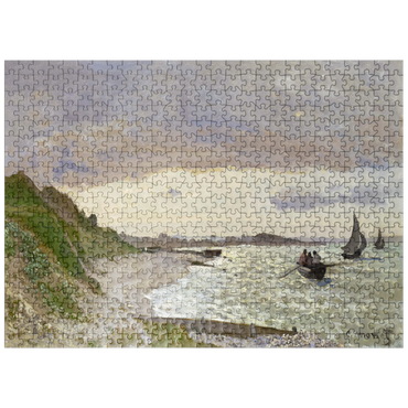 puzzleplate Claude Monets The Seashore at Sainte-Adresse 1864 500 Jigsaw Puzzle