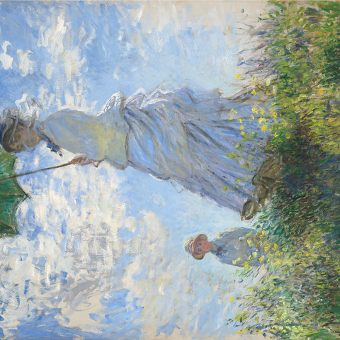 Woman with a Parasol, Madame Monet and Her Son (1875) by Claude Monet 1000 Jigsaw Puzzle 3D Modell
