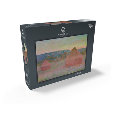 Haystacks, End of Day, Autumn (1890-1891) by Claude Monet 1000 Jigsaw Puzzle box view1