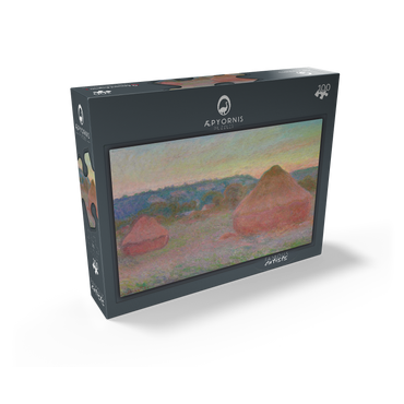 Haystacks End of Day Autumn 1890-1891 by Claude Monet 100 Jigsaw Puzzle box view1