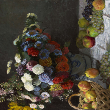 Still Life with Flowers and Fruit (1869) by Claude Monet 1000 Jigsaw Puzzle 3D Modell